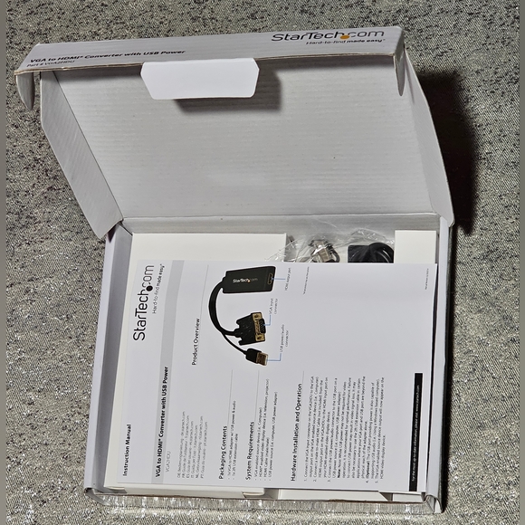 NEW StarTech VGA to HDMI Converter with USB Power 1080p - Picture 4 of 4